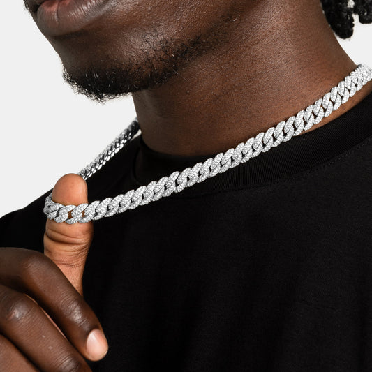 8.5mm Diamond Cuban Chain